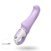 Vibrador Satisfyer Charming Smile lila 19cm USB magnético doble motor clítoris vaginal punto g ano punto p
