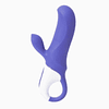 Vibrador Satisfyer Magic Bunny violeta 18cm USB magnético doble motor clitoris vaginal punto g ano punto p