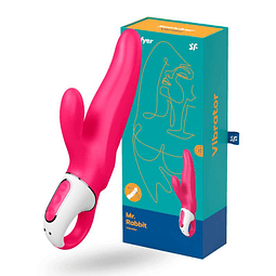Vibrador Satisfyer Mr Rabbit rojo 22cm USB magnético vaginal punto g ano punto p