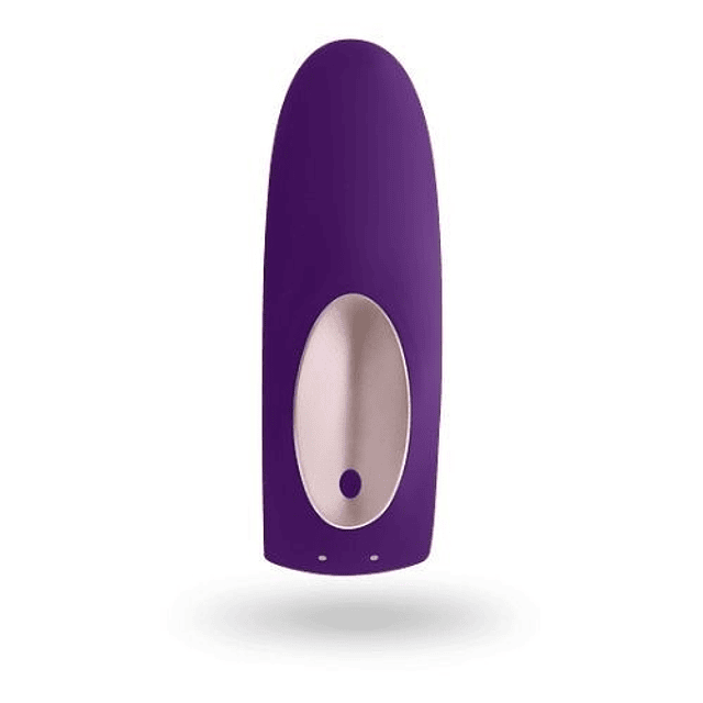 Vibrador Satisfyer Double Plus Partner violeta USB magnético doble motor clitoris vaginal punto g pene