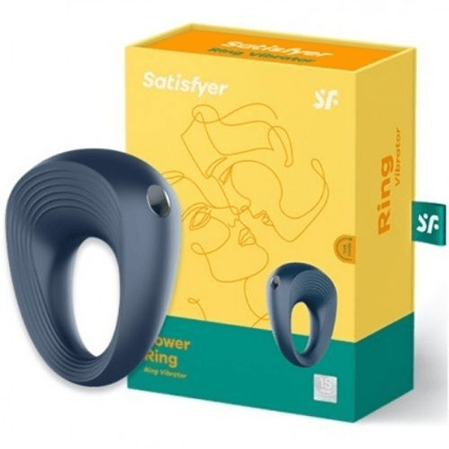 Anillo vibrador Satisfyer Power Ring 1 USB magnético impermeable parejas clitoris pene multi orgasmo