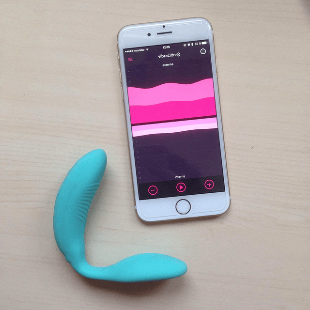 Estimulador vibrador doble Chorus wifi con app para móvil bluetooth usb con control vagina clítoris punto g parejas