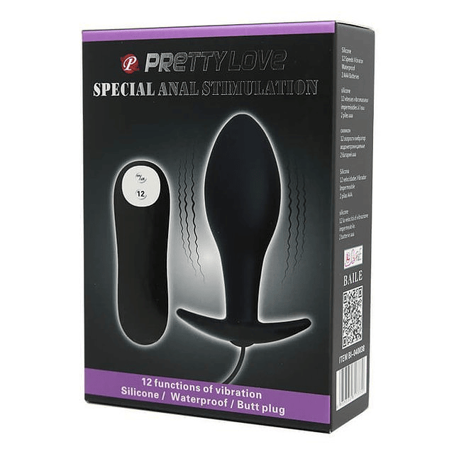 Plug estimulador anal Special Anal Stimulation control remoto dilatador silicona punto p menos dolor mas placer