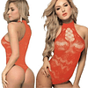 Body malla transparente encaje sexy