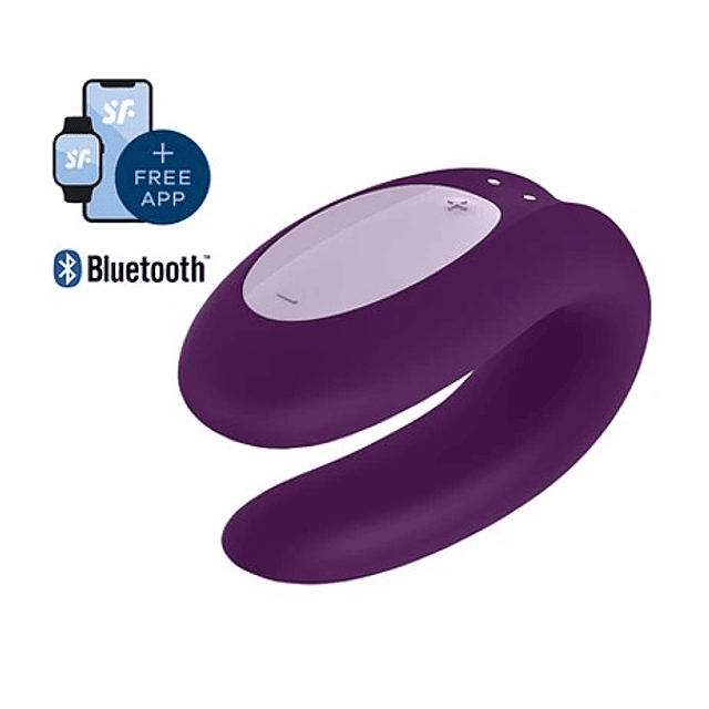 Vibrador Satisfyer Double Joy con app estimulador para móvil bluetooth usb vagina clítoris punto g parejas