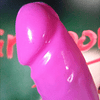 Dildo consolador 20cm Sex Pop Bananin con sopapo succión vaginal anal boca arnés sexual