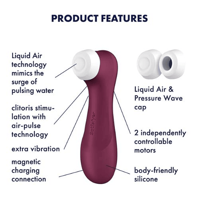 Estimulador clitorial Satisfyer Pro 2 Next Gen 3 USB pulso de aire clítoris multi orgasmo mujer