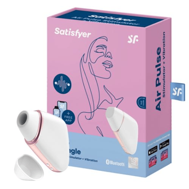 Estimulador clitorial Satisfyer Love Triangle USB Free App pulso de aire clítoris multi orgasmo mujer