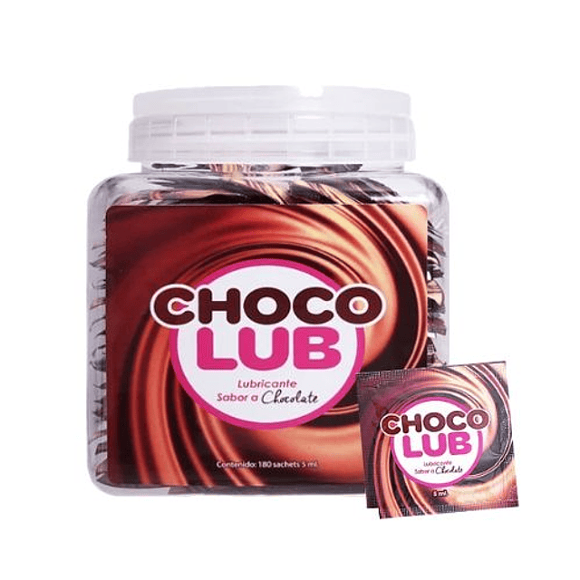 Bowl Lubricantes Sachet de 5ml con 180 Unidades Frutilla Chocolate Vaginal Anal Clitoris