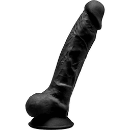 Dildo Consolador Realístico Modelo 1 de 18cms con testiculos succión sopapo vaginal punto g anal arnés sexual