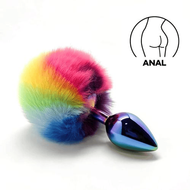 Plug Anal Wooomy Filippi de Aleación de Zinc con Vibrantes Colores del Arcoíris