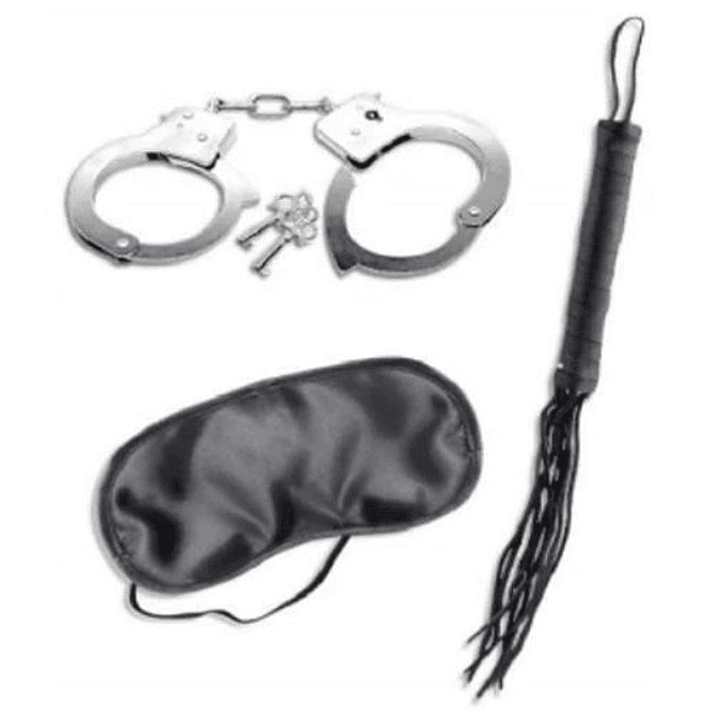 Kit de roles principiantes esposa antifaz latigo bdsm bondage dominación placer dolor