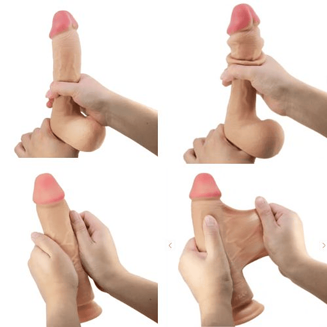 Dildo Consolador Realista y Ultra Suave Succión 20cm Sopapo Piel Deslizante Vaginal Punto G Anal Arnés Sexual – Placer Inigualable en Manos Libres