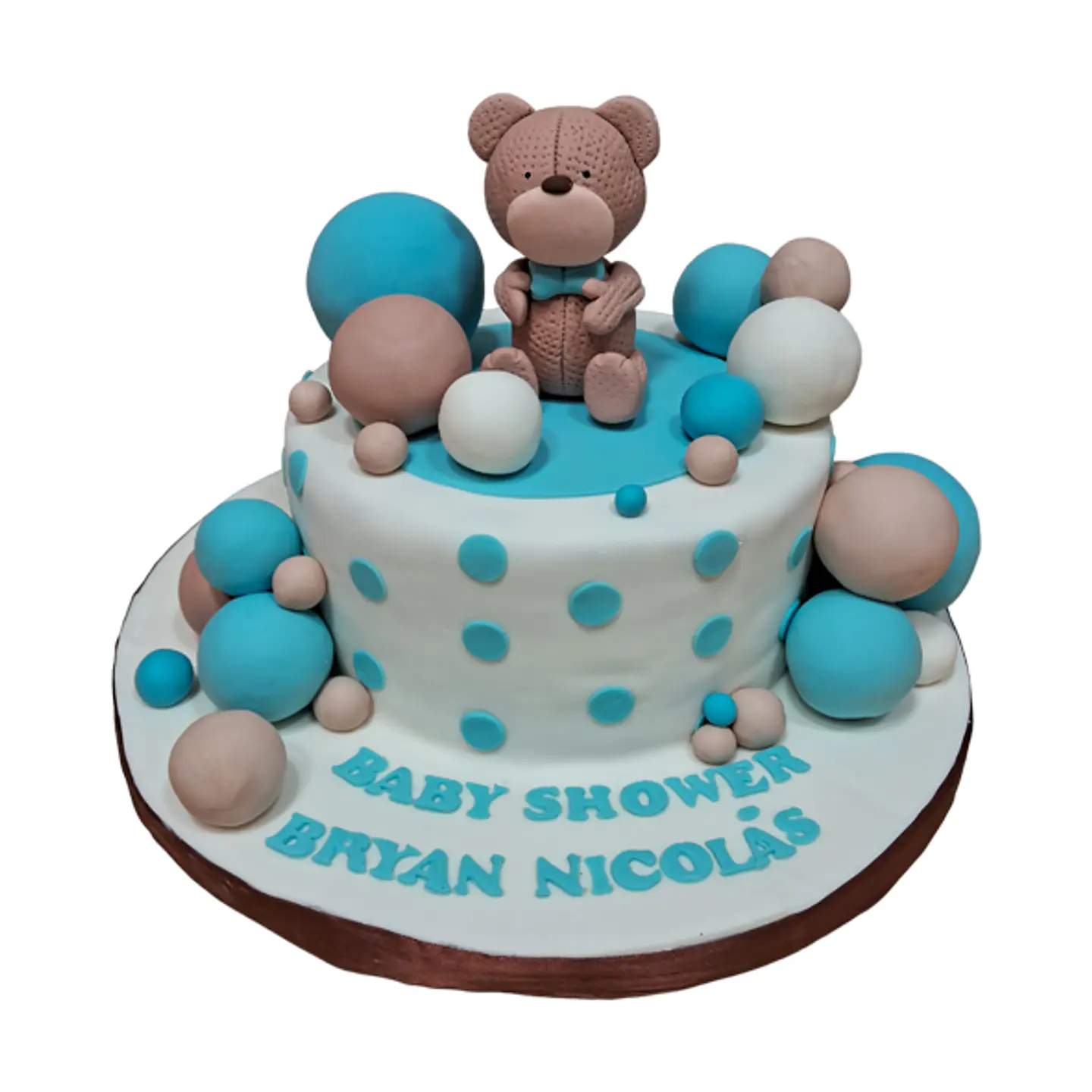 Osito café celeste 1