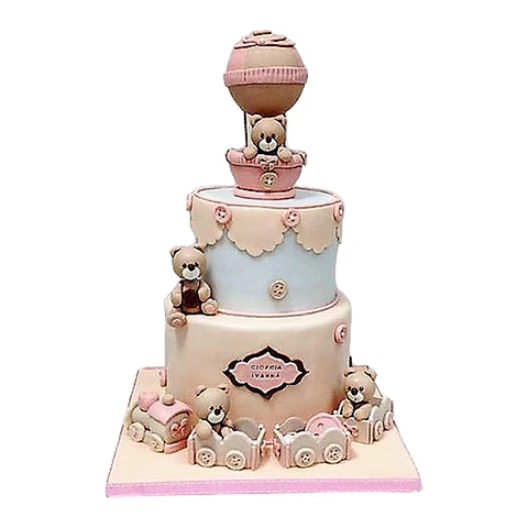 Ositos en tren y globo