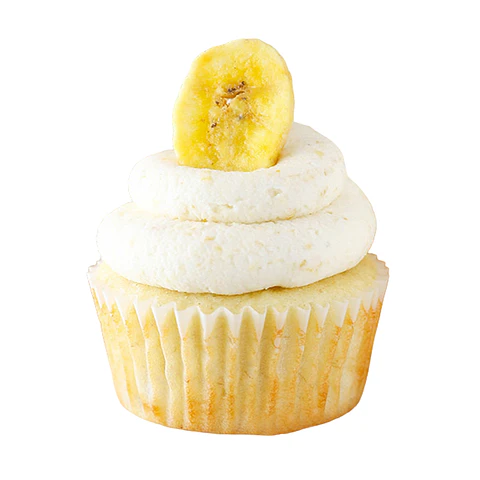Cupcake de plátano y manjar