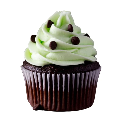 Cupcakes de chocolate menta