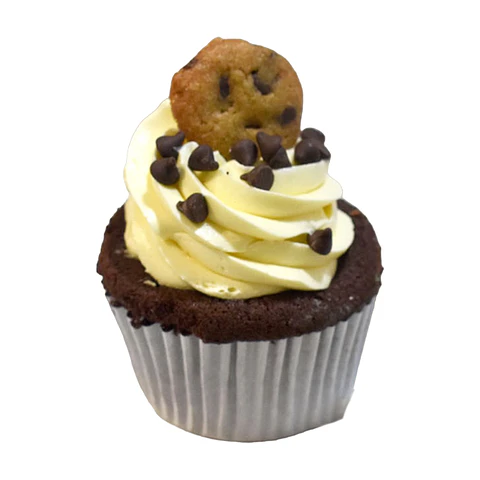 Cupcakes de chocolate y galleta