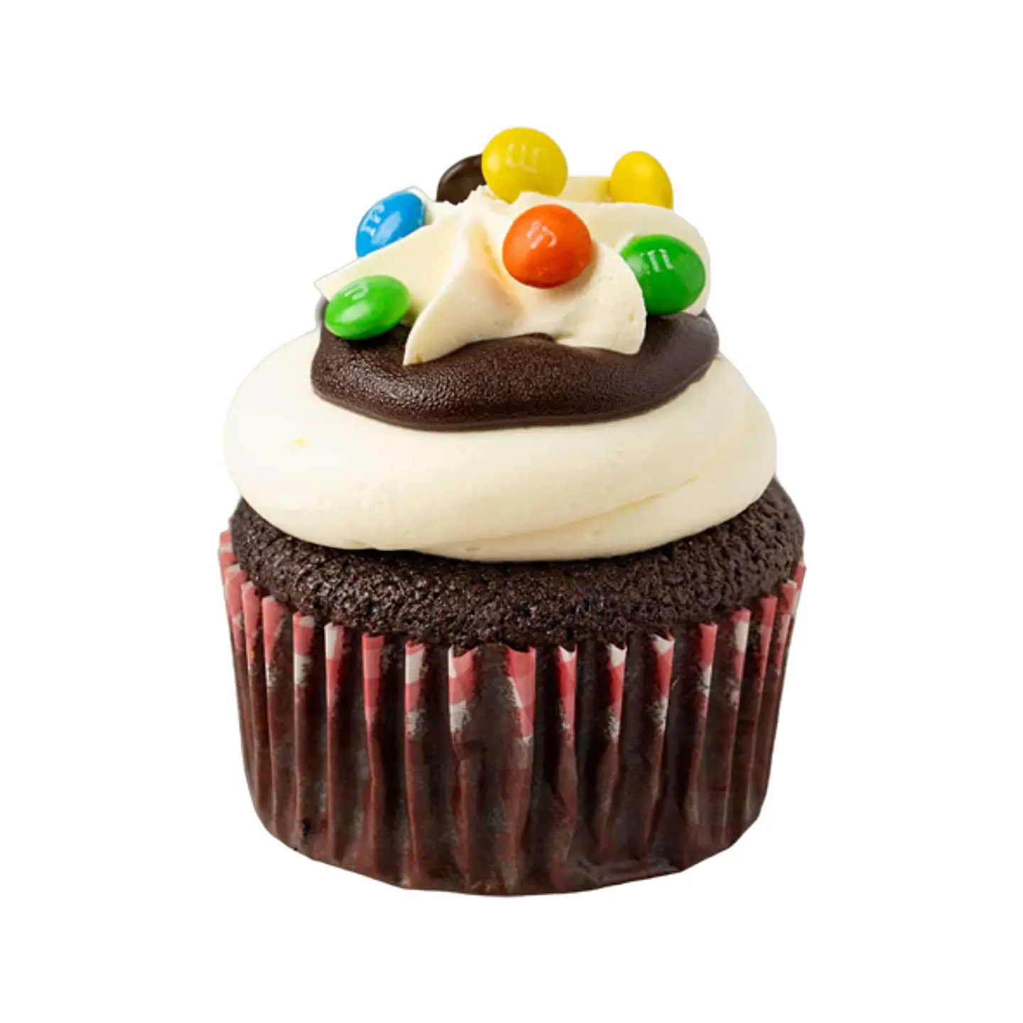 Cupcakes de chocolate M&M 1