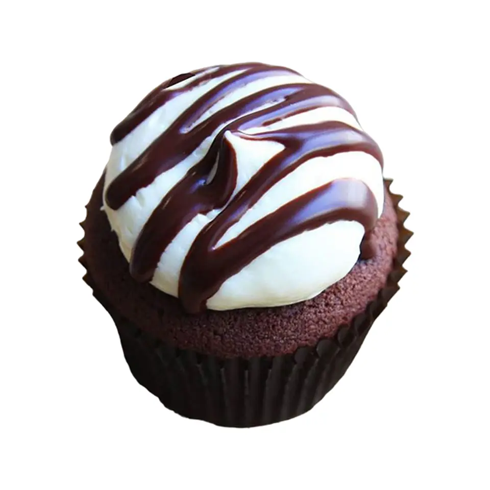 Cupcakes de chocolate  ganache blanco 1