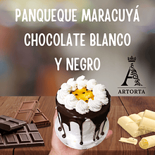 Panqueque Maracuyá Chocolate Blanco y Negro