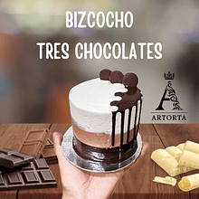 Bizcocho Tres Chocolates