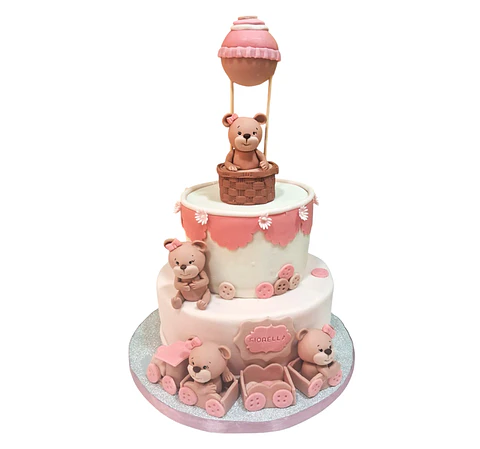 Ositas en tren y globo