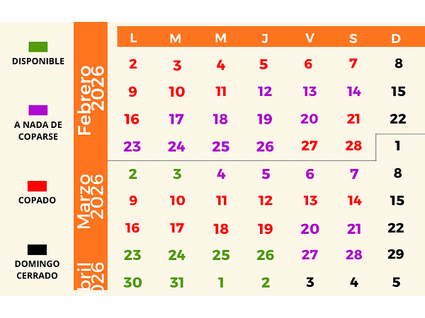 Siempre reserve con mucha anticipación