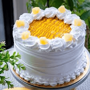 Torta Bizocho Piña Crema