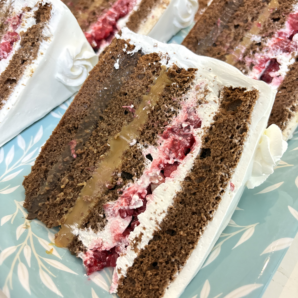 Trozo Torta Bizcocho Choco Frambuesa 1