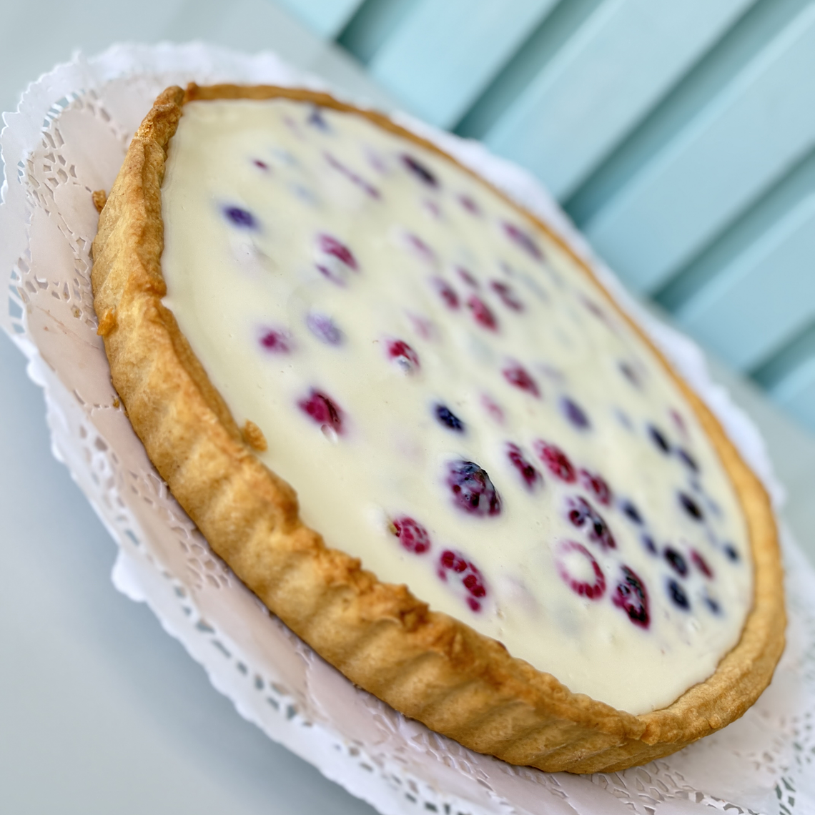 Kuchen de Frambuesa Crema 1