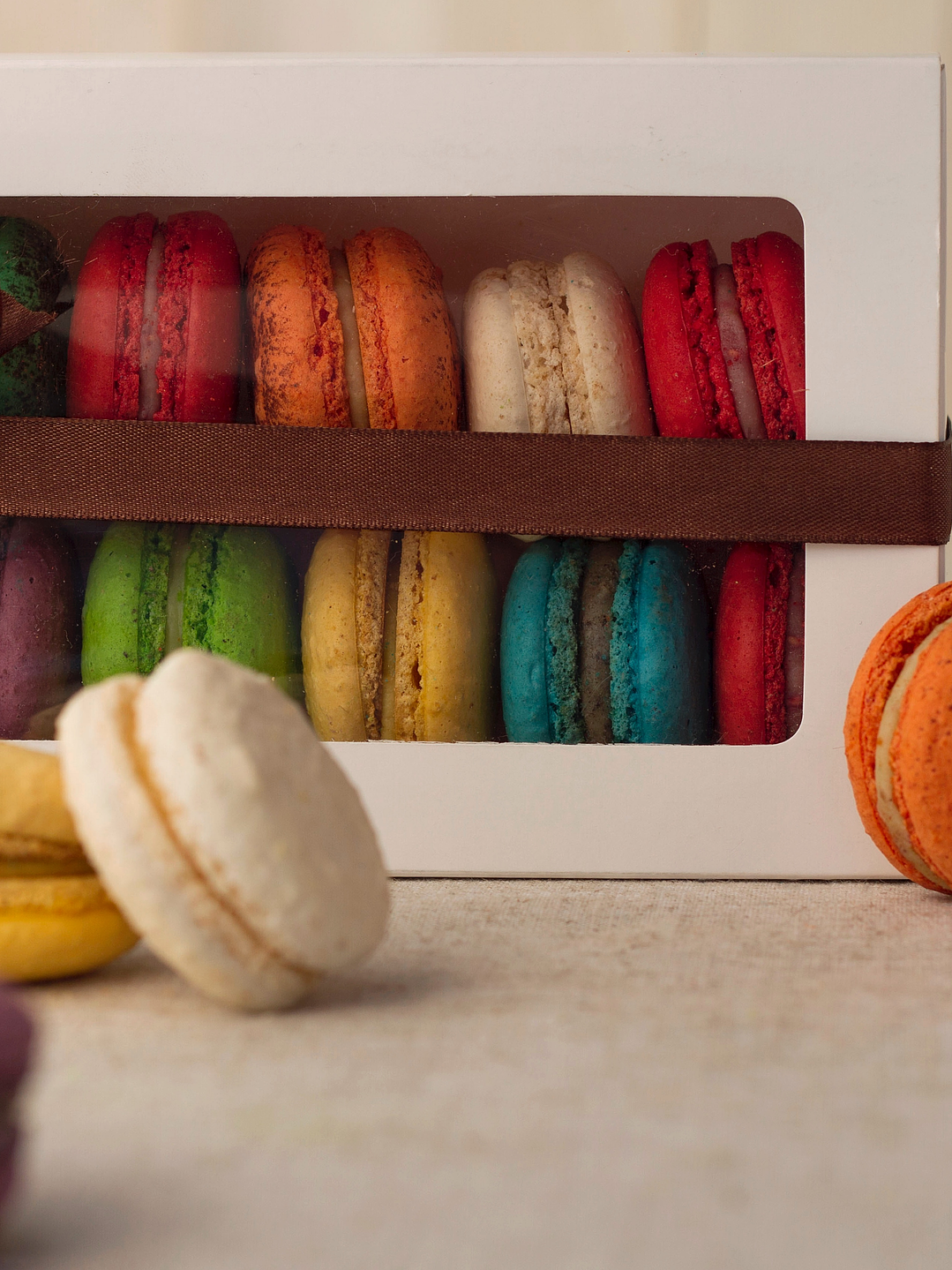 Caja blanca 6 macarons  4