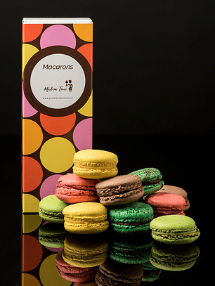 Caja blanca 6 macarons 