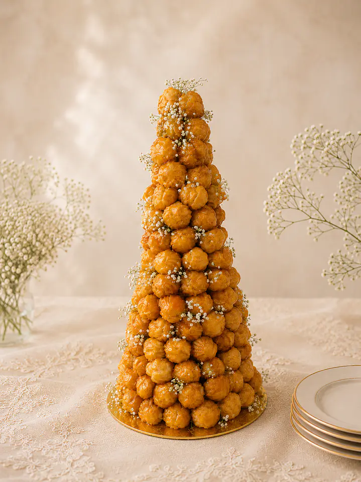 Croquembouche (profiteroles)  1