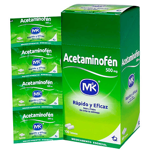 Acetaminofén MK 500mg