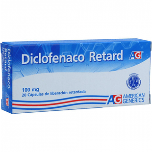Diclofenaco Retard AG 100mg (Caja*20 Caps)