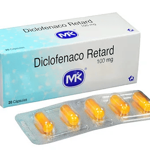 Diclofenaco Retard Mk 100mg (Caja*20 Caps)