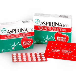 Aspirina 100Mg ( 5 Blister*28 tab Caja *140 Tab)