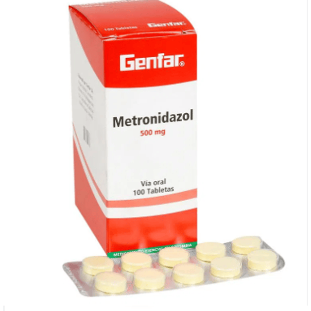 Metronidazol Genfar (10 Blister*10 Tab Caja*100 Tab)