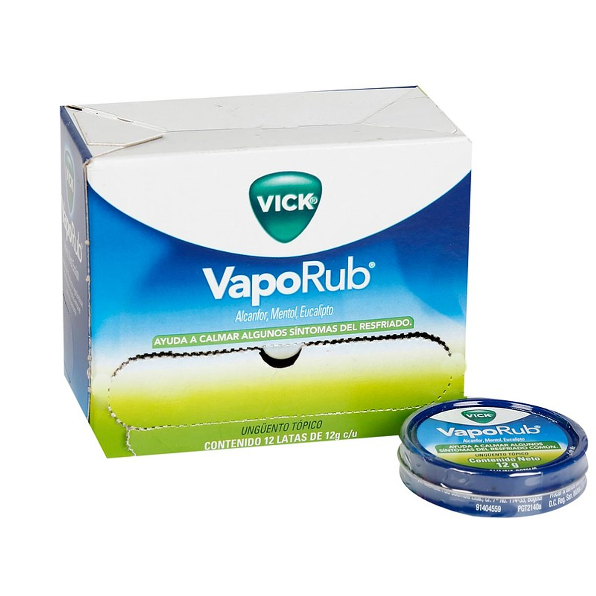 Vick Vaporub Lata*12 Mlg (Caja*12 Latas / Se venden* Separad