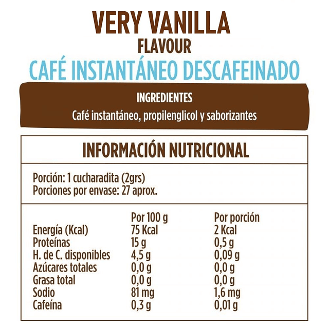 Café BEANIES Descafeinado Very Vanilla