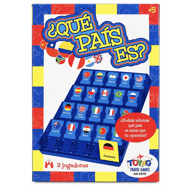 ¿Qué País Es? – Juego de Mesa de Geografía y Adivinanzas para 2 Jugadores