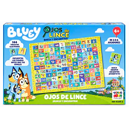 Ojos de Lince Bluey – Juego de Mesa Busca y Encuentra | 144 Tarjetas +4 Años
