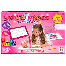 Espejo Mágico para Dibujar – Kit de Dibujo y Copiado con 10 Láminas +4 Años