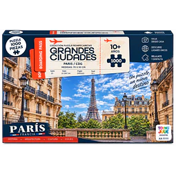 Puzzle París Torre Eiffel – Rompecabezas 1000 Piezas 70 × 50 cm | Grandes Ciudades