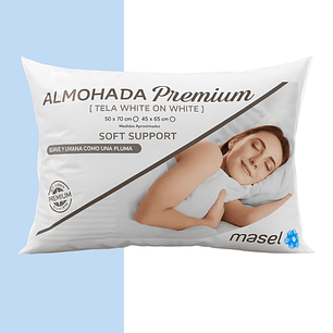 Almohada Microfibra Premium Masel 50x70 cm