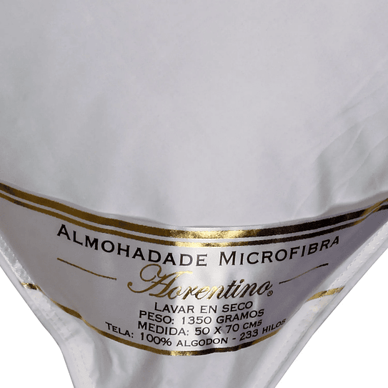 Almohada Florentino Microfibra 50x70 cm Masel Algodón 3