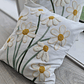 Funda Cojin Blancas Margaritas Bordadas 45x42 - Miniatura 2