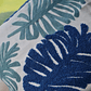 Funda Bordada Palmeara Azul Y Verde 45x42 - Miniatura 3