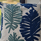 Funda Bordada Palmeara Azul Y Verde 45x42 - Miniatura 4